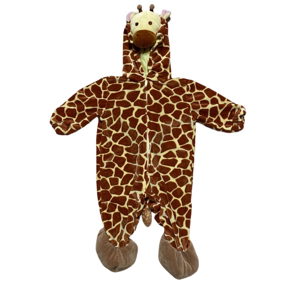 Miniwear Giraffe Halloween Costume Unisex Baby 3-6 Months Hooded One Piece